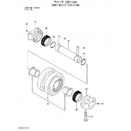 Hitachi Sumitomo Crane SCX550 Track Roller
